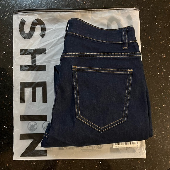 Men's SHEIN Dark Blue Skinny Jeans - Picture 4 of 14